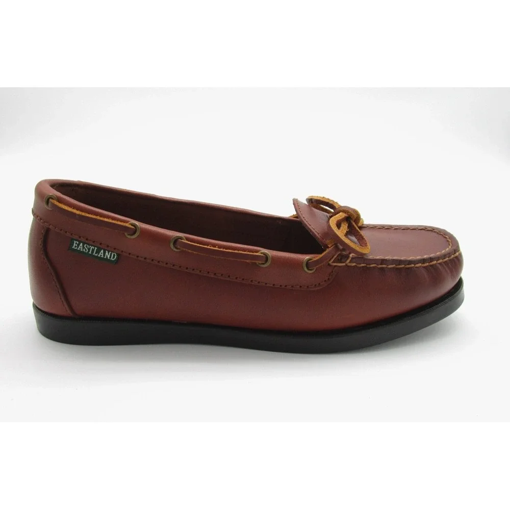 Eastland‎ Yarmouth Brown Leather Boat Shoes Moc Toe Womens 7M
